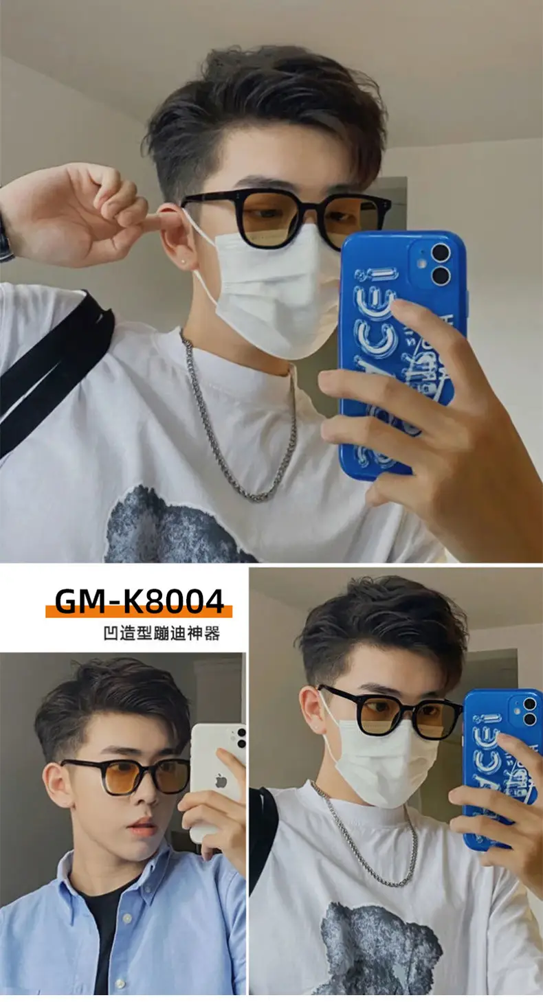 Photochromic Square Frame Sunglasses Black Blue Light Blocking β feature 9