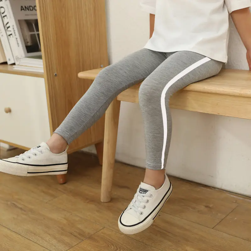 Pink Korean Style Girls Leggings with "Treasure" Print - Image 9