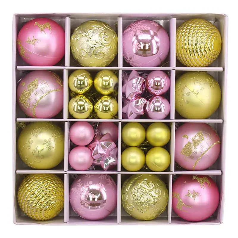 Cross-Border Christmas Balls 44PCs 3-6cm Electroplated - Image 28