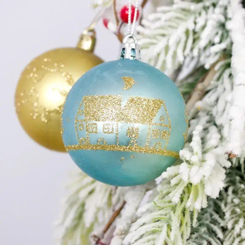Cross-Border Christmas Balls 44PCs 3-6cm Electroplated - Image 29