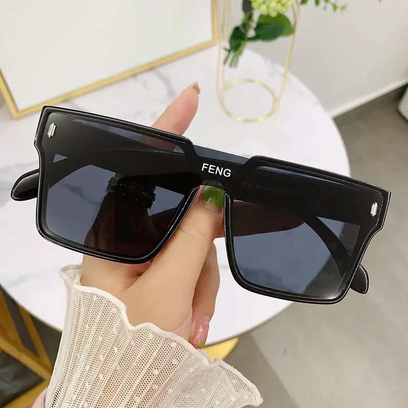 2023 Green Square Sunglasses for Women Anti-UV Driving