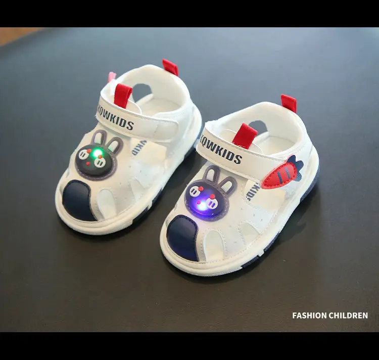 Baby Cartoon LED Sandals for Girls 0-2Yr Soft Leather — feature 15
