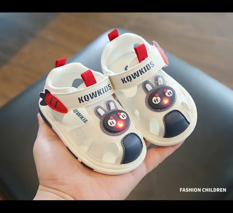 Baby Cartoon LED Sandals for Girls 0-2Yr Soft Leather — feature 17