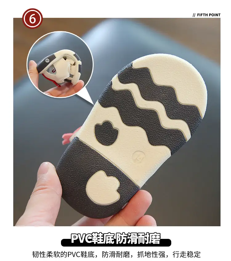 Baby Cartoon LED Sandals for Girls 0-2Yr Soft Leather — feature 8