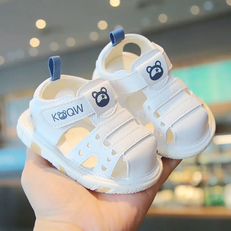 Baby Cartoon LED Sandals for Girls 0-2Yr Soft Leather