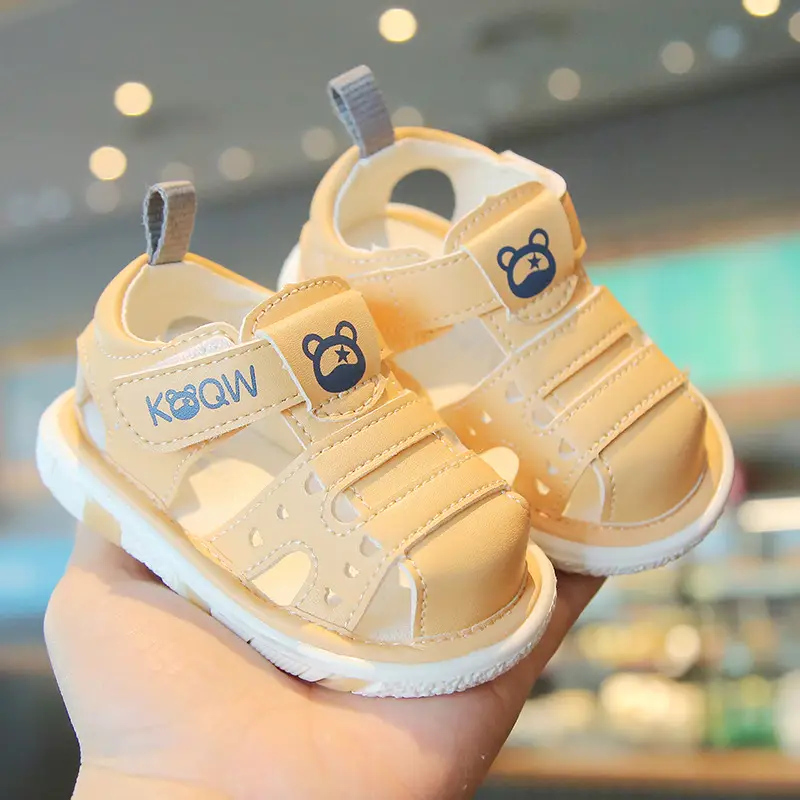 Baby Cartoon LED Sandals for Girls 0-2Yr Soft Leather