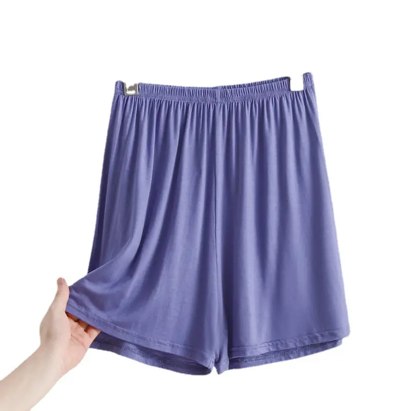 Women's Pink Modal Shorts Summer Plus Size Loose Pajama Pants