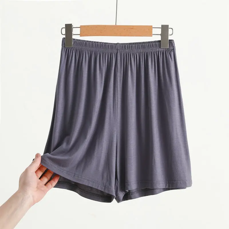 Women's Pink Modal Shorts Summer Plus Size Loose Pajama Pants — feature 14
