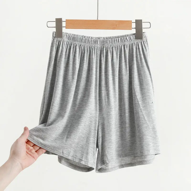 Women's Pink Modal Shorts Summer Plus Size Loose Pajama Pants — feature 16