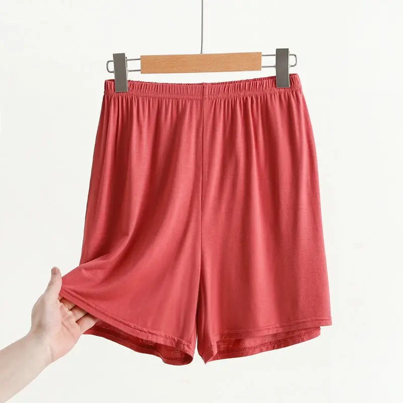 Women's Pink Modal Shorts Summer Plus Size Loose Pajama Pants — feature 18