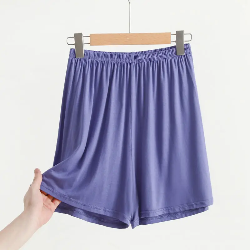 Women's Pink Modal Shorts Summer Plus Size Loose Pajama Pants — feature 21