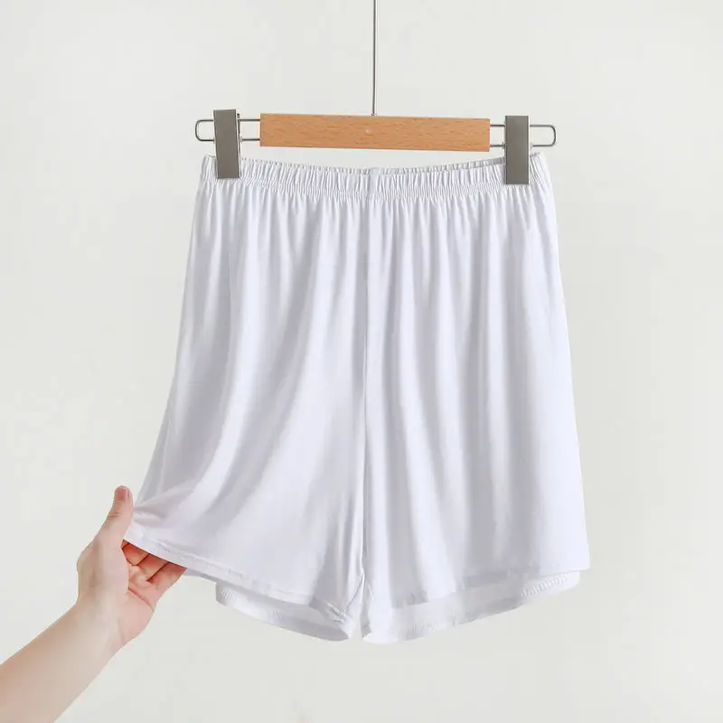 Women's Pink Modal Shorts Summer Plus Size Loose Pajama Pants — feature 27