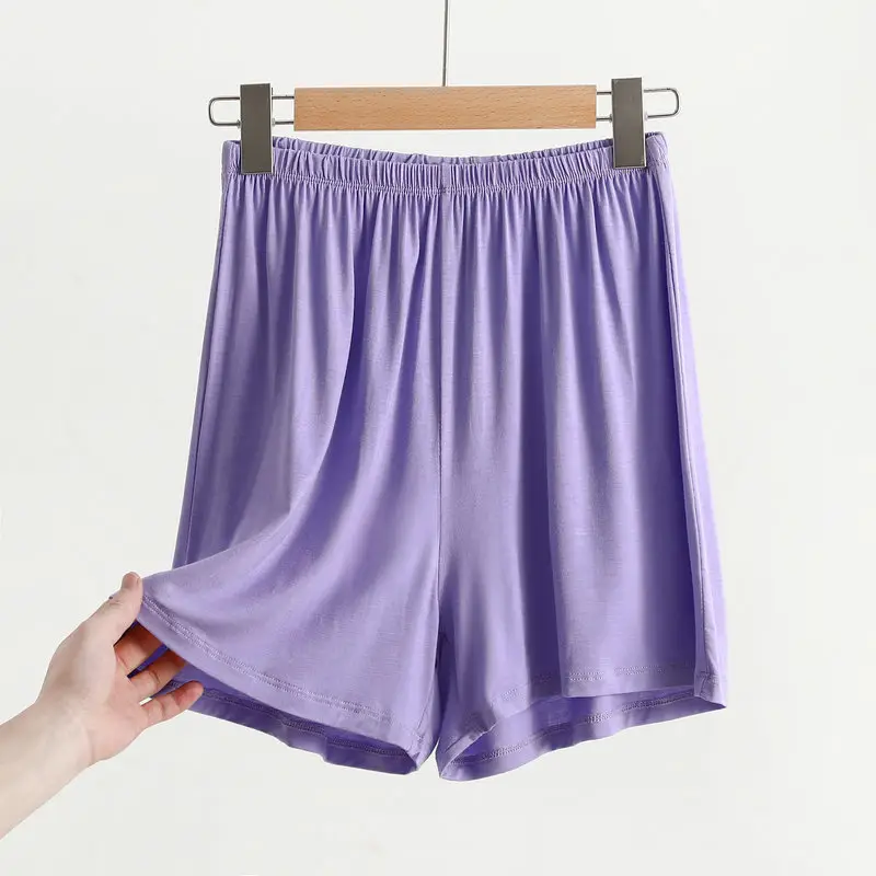 Women's Pink Modal Shorts Summer Plus Size Loose Pajama Pants — feature 5