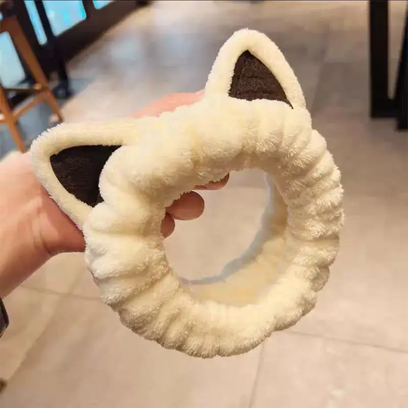 Korean Cat Ears Plush Headband for Girls Women — feature 6
