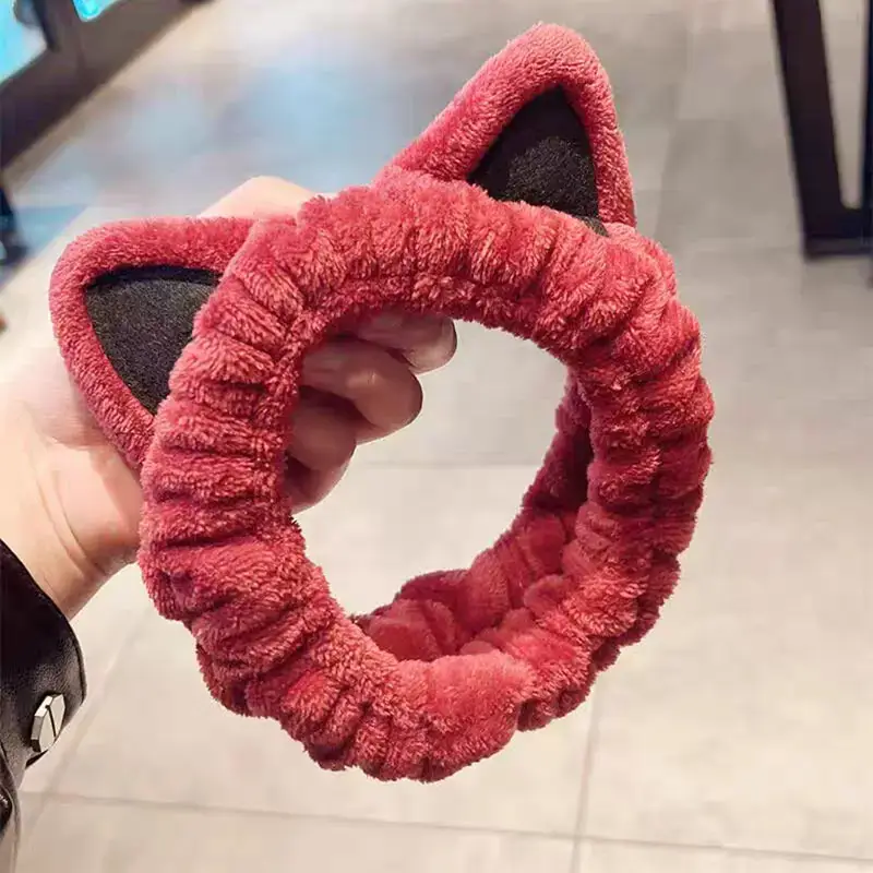 Korean Cat Ears Plush Headband for Girls Women — feature 7
