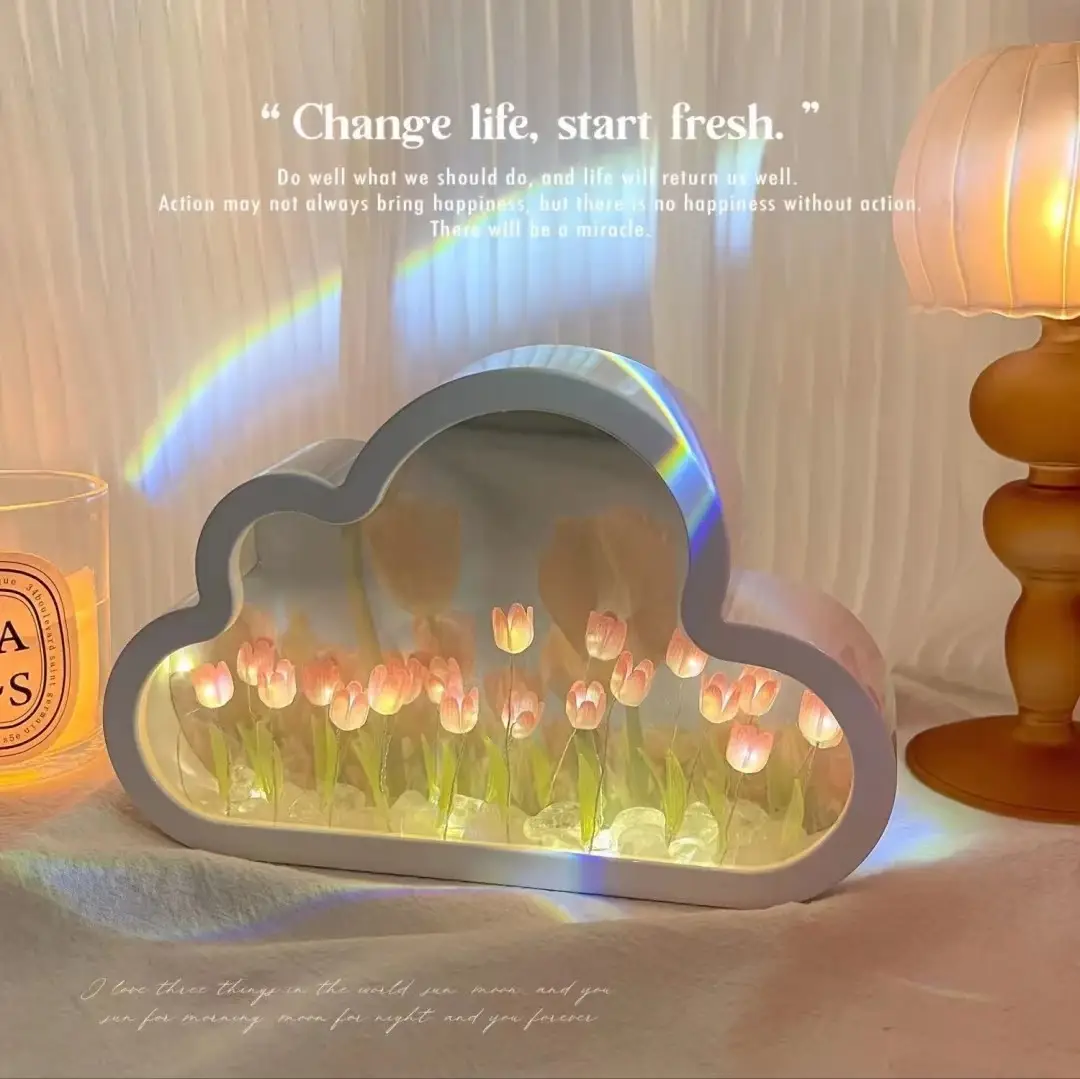 LED Cloud Mirrors Nightlight Decor for Home - Image 22