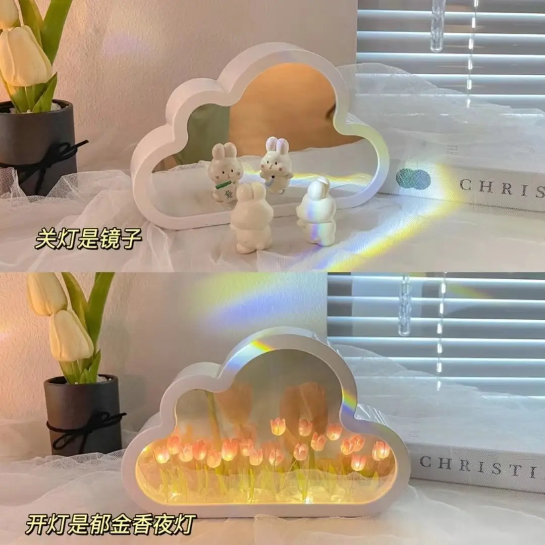 LED Cloud Mirrors Nightlight Decor for Home — feature 5