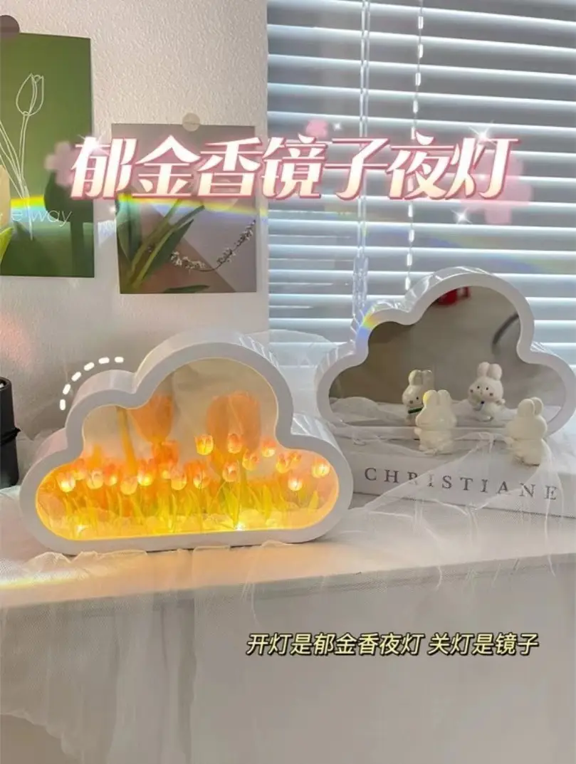 LED Cloud Mirrors Nightlight Decor for Home — feature 6
