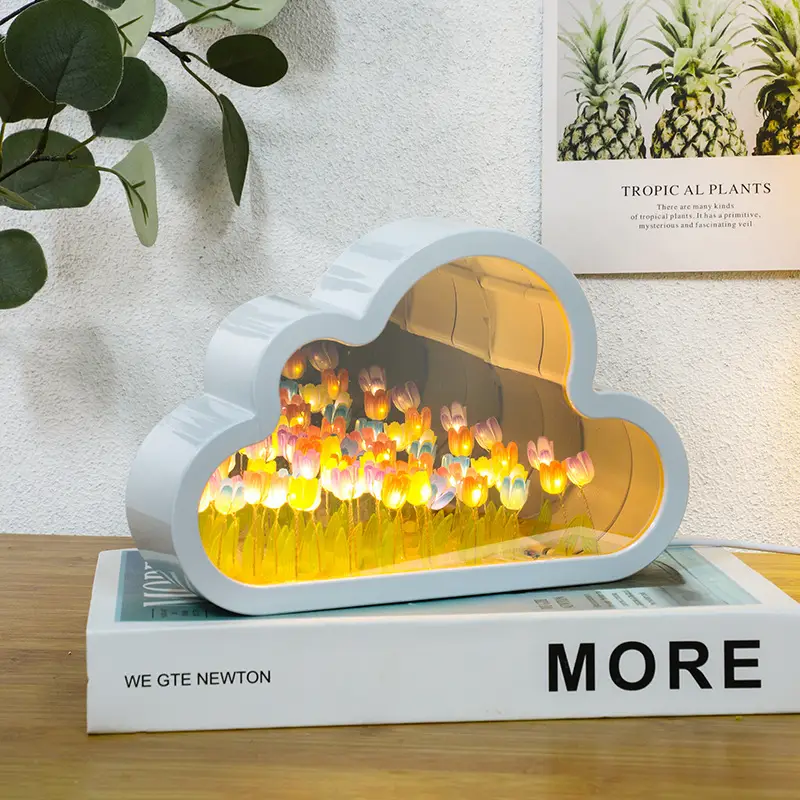 20 colorful clouds tulip night light material bag [flower sea style]]