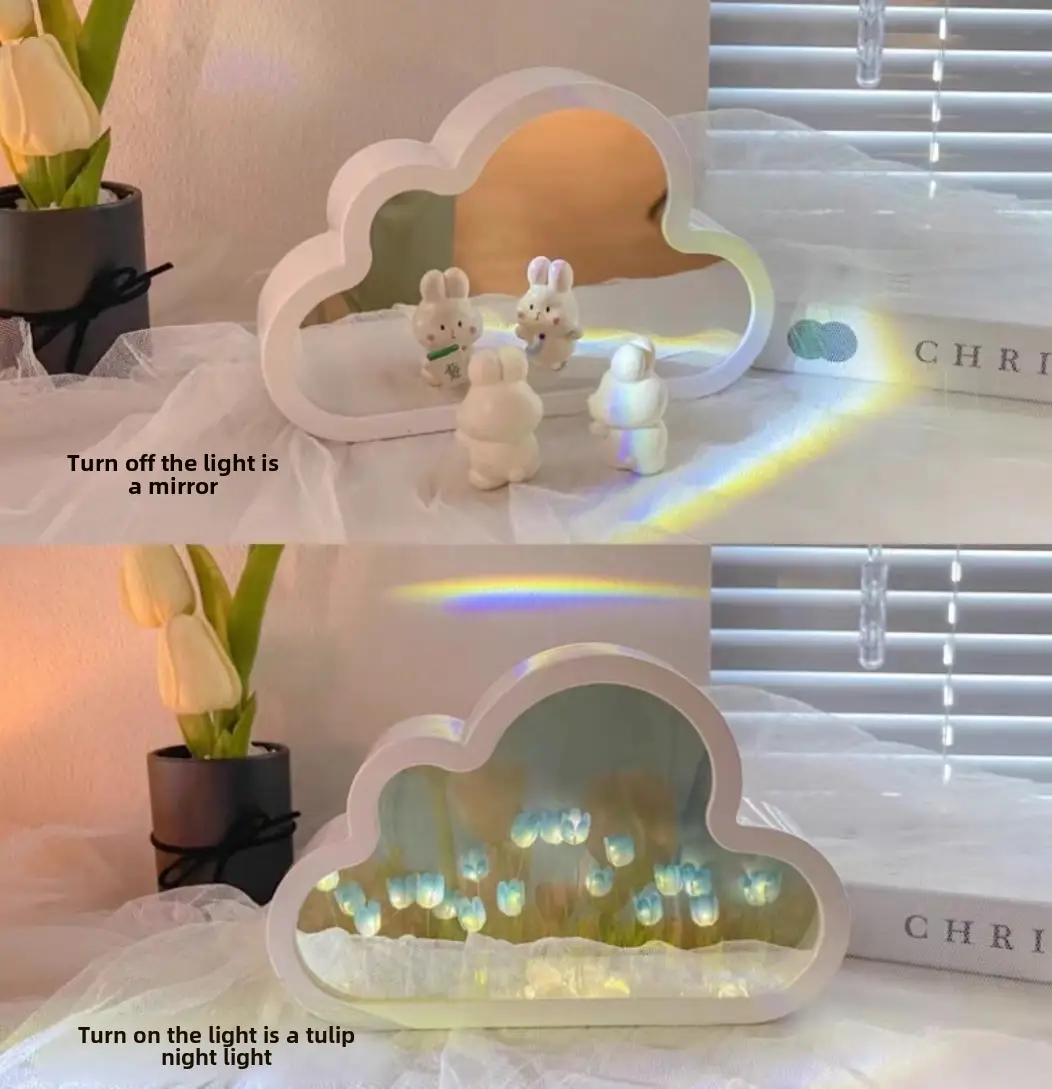 LED Cloud Mirrors Nightlight Decor for Home - Image 5