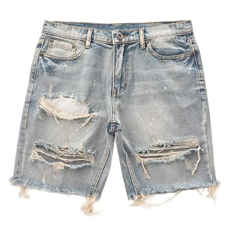 New Ins Slim Fit Lazy Pants Jeans Youth Popular Summer Men's Art Trend - Image 6