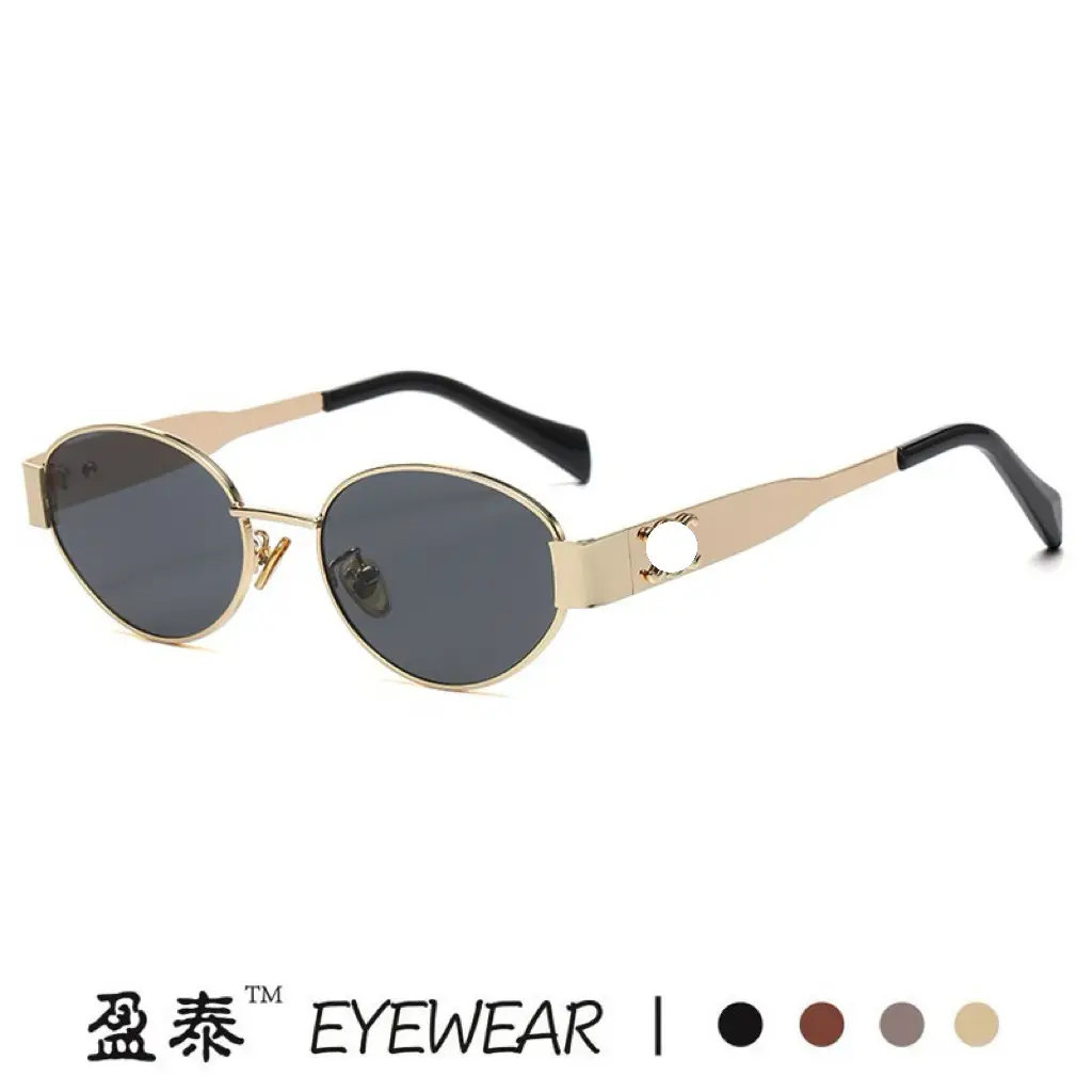 Silver Black Cat Eye Sunglasses for Women - Image 11