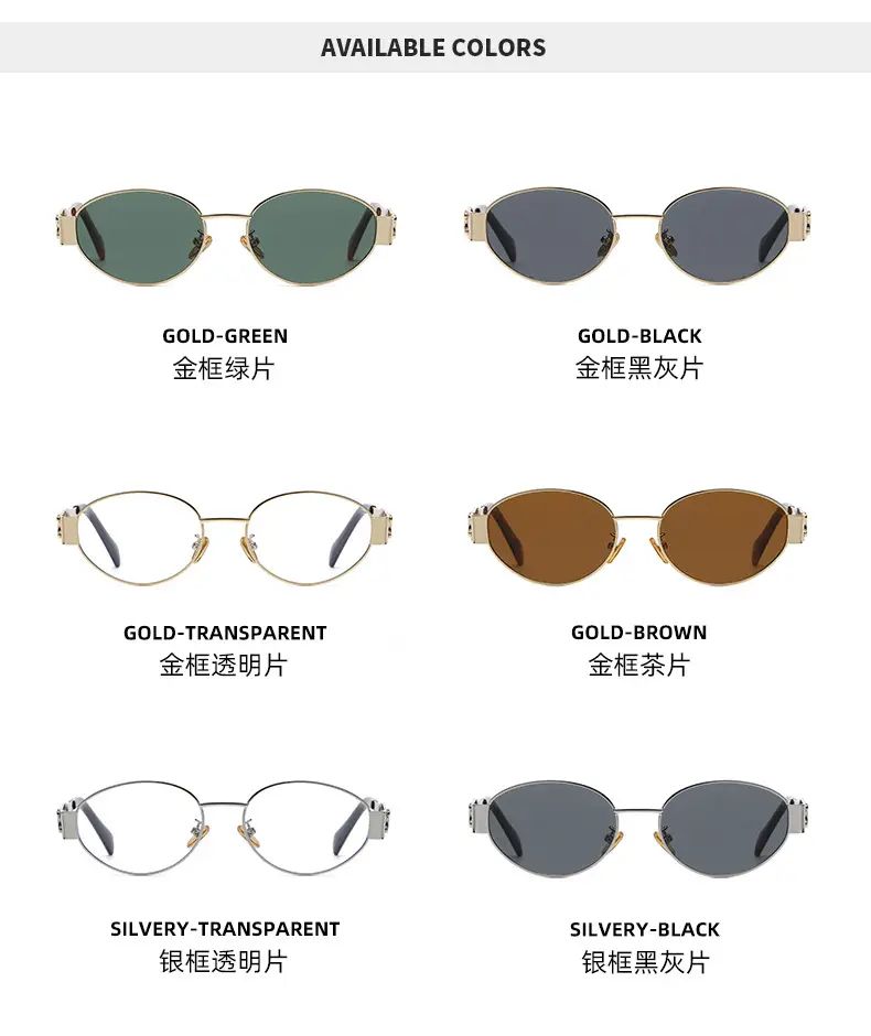 Silver Black Cat Eye Sunglasses for Women — feature 13