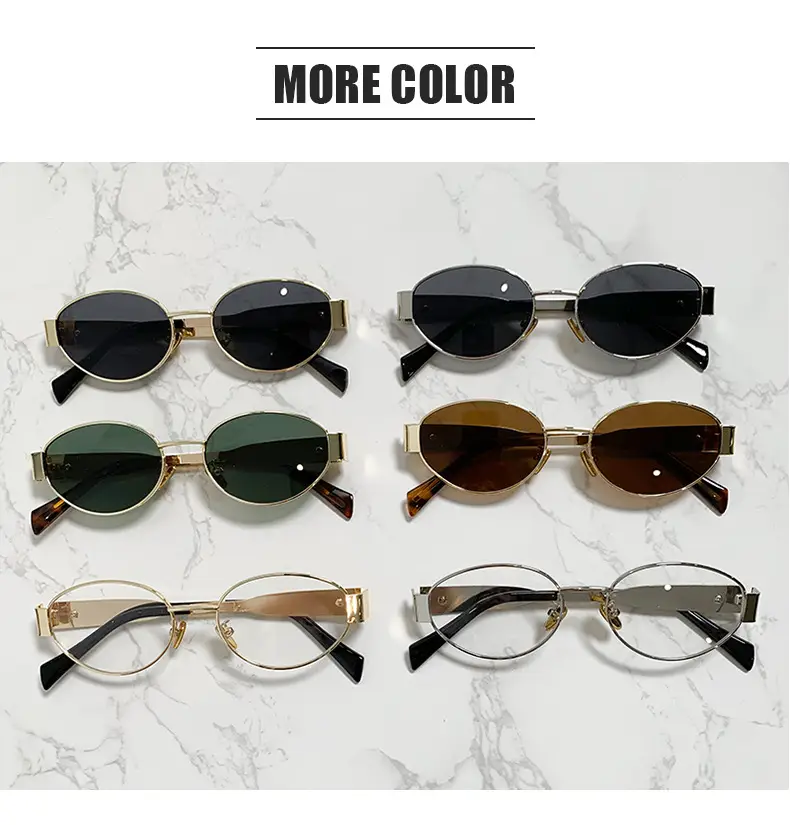 Silver Black Cat Eye Sunglasses for Women — feature 20