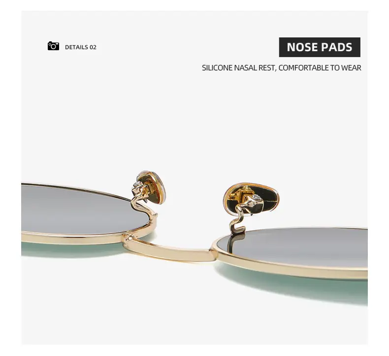 Silver Black Cat Eye Sunglasses for Women — feature 22