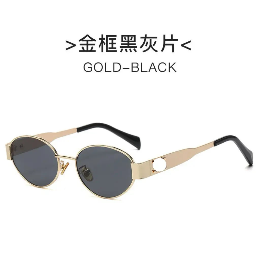 Silver Black Cat Eye Sunglasses for Women - Image 2