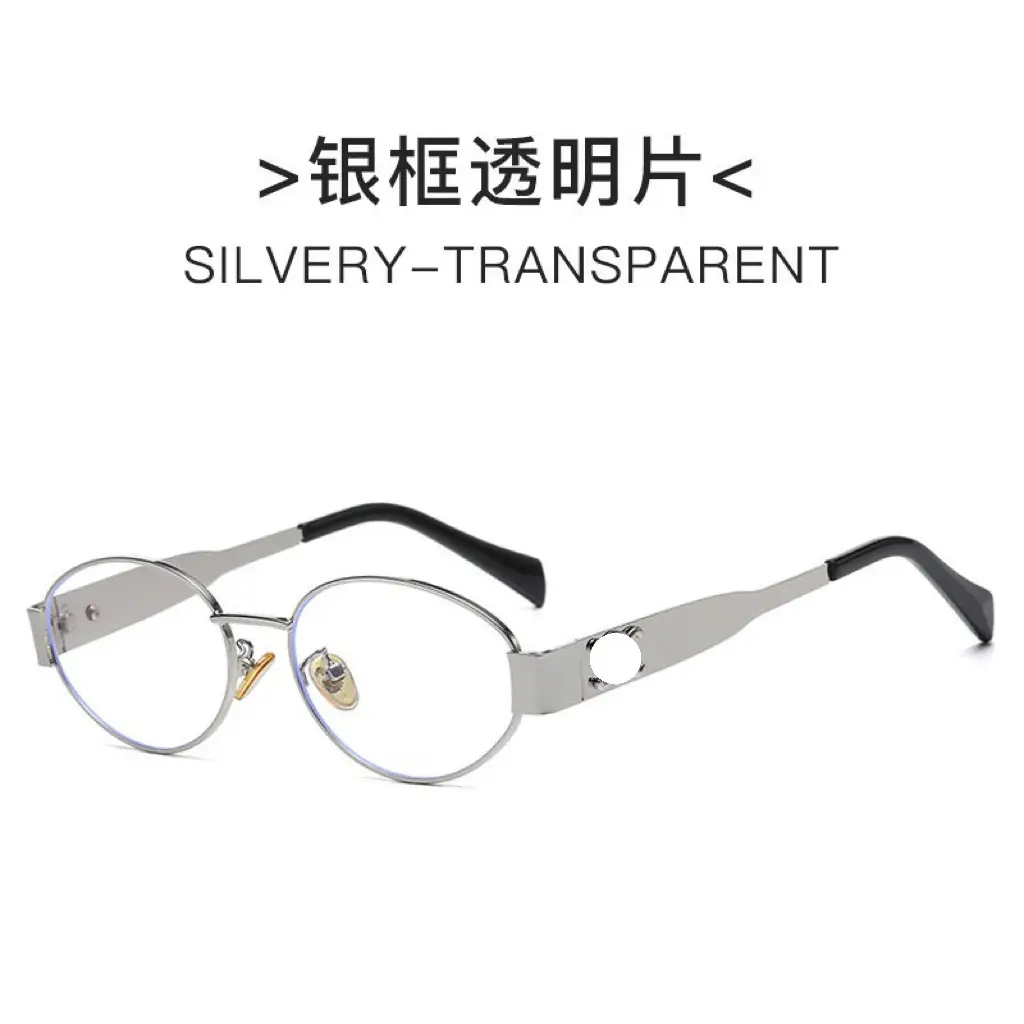 Silver Black Cat Eye Sunglasses for Women - Image 6