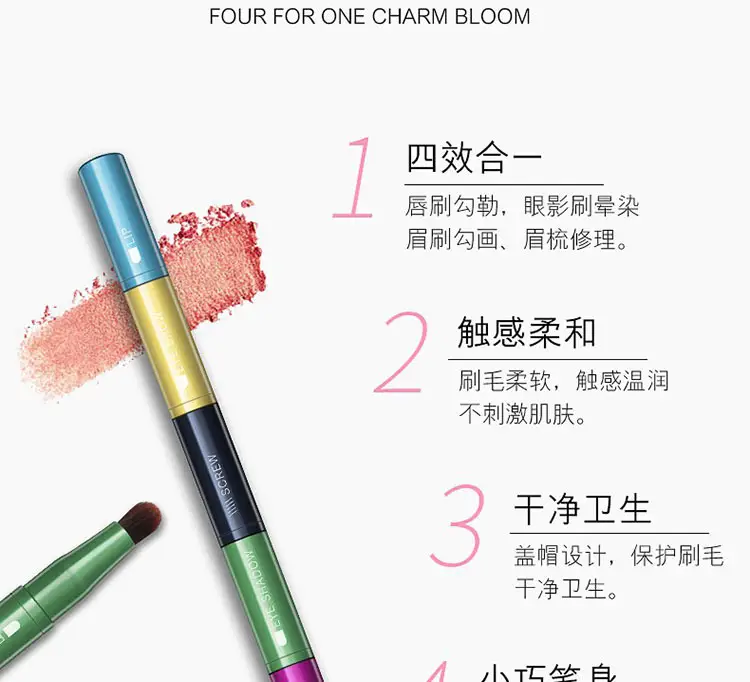 Four-In-One Makeup Brush Set for Long-Lasting Use — feature 4