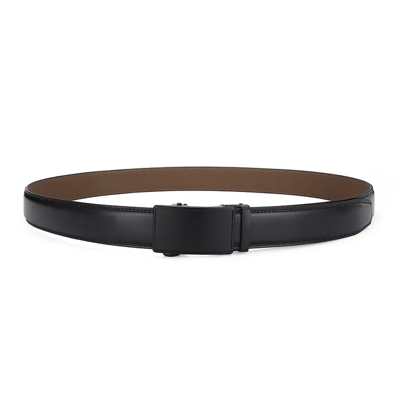 Men's Black Automatic Buckle Belt Pure Cowhide โ feature 8