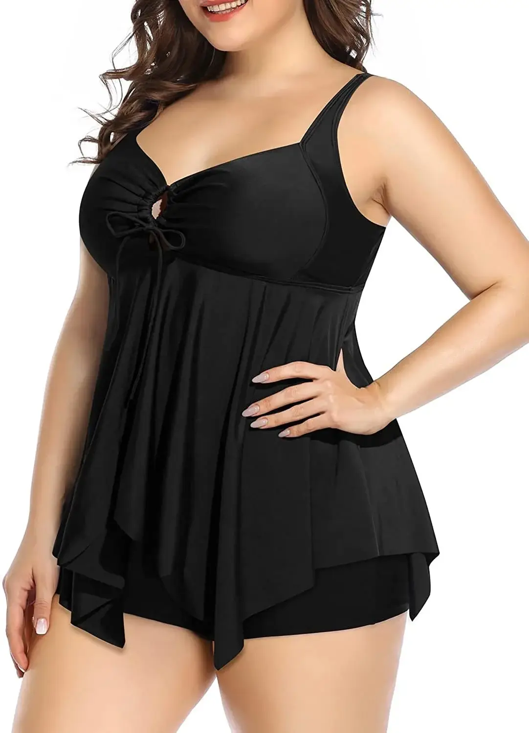 Women's Citrus Print Two-Piece Swimwear Set Plus Size — feature 11