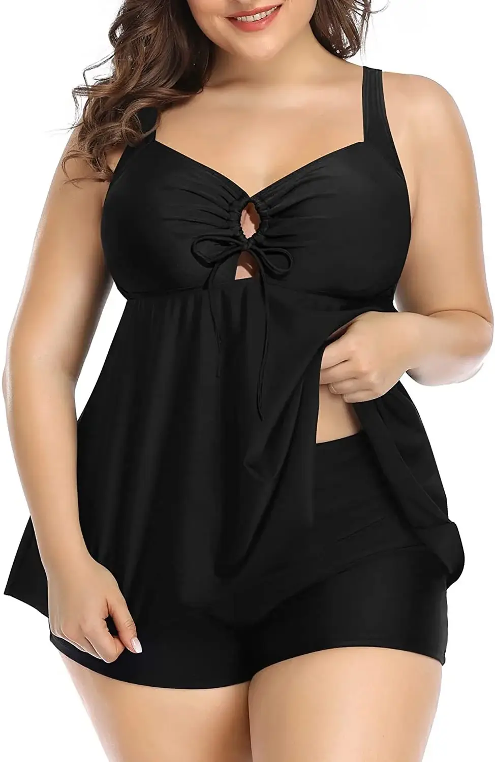 Women's Citrus Print Two-Piece Swimwear Set Plus Size — feature 8