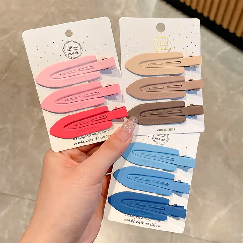 Pink Hair Clips for Women's Side Fringe & Makeup - Image 39