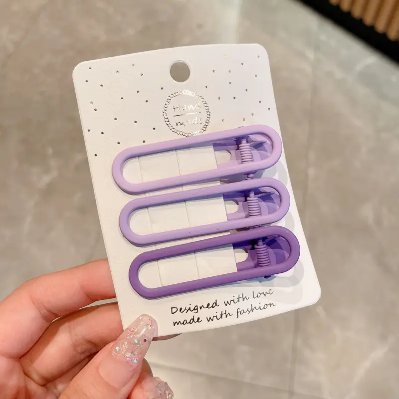 Pink Hair Clips for Women's Side Fringe & Makeup - Image 10