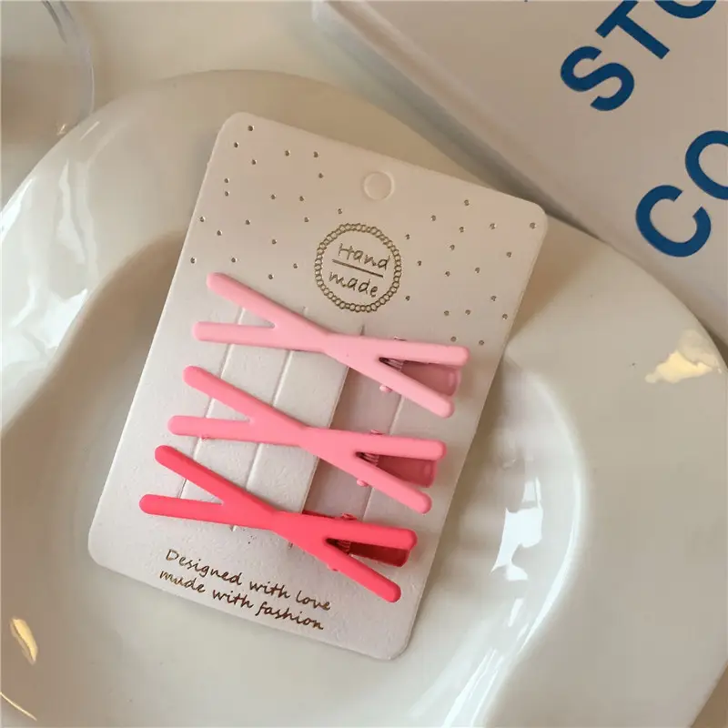 Pink Hair Clips for Women's Side Fringe & Makeup - Image 20