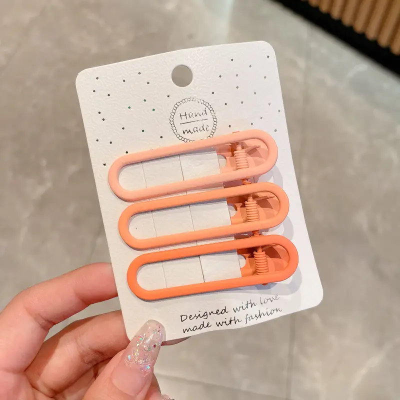 Pink Hair Clips for Women's Side Fringe & Makeup - Image 3