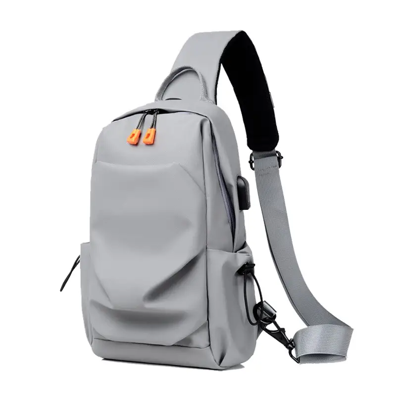 Men's Waterproof Crossbody Bag Black Multi Layer - Image 7