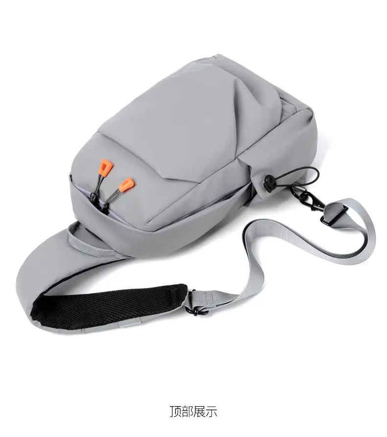 Men's Waterproof Crossbody Bag Black Multi Layer — feature 34
