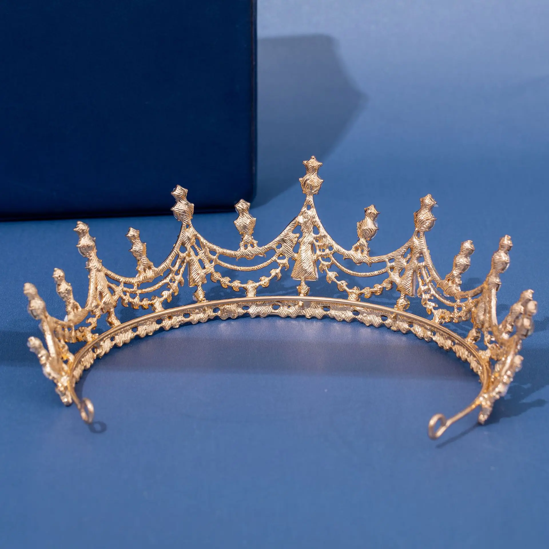 Full Zircon Copper Bridal Crown for Women - Image 6