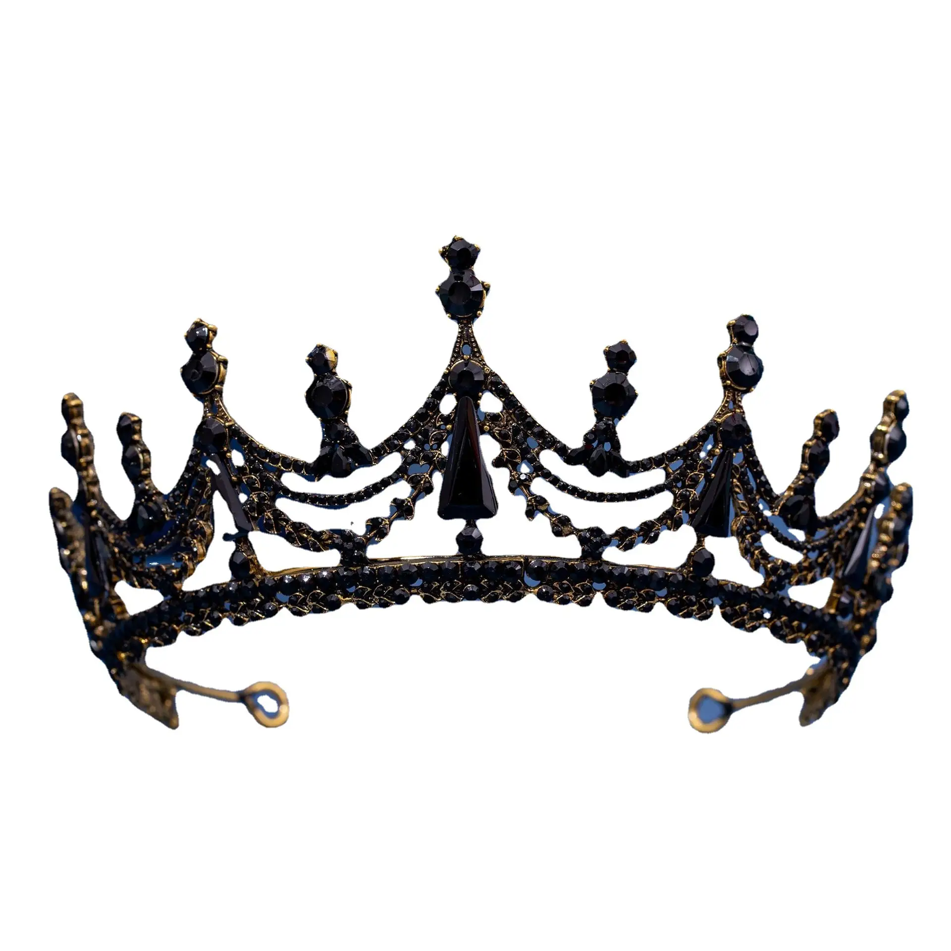 Full Zircon Copper Bridal Crown for Women - Image 8