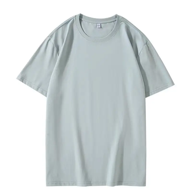 Men Red Cotton Summer T-Shirt Solid Color - Image 11