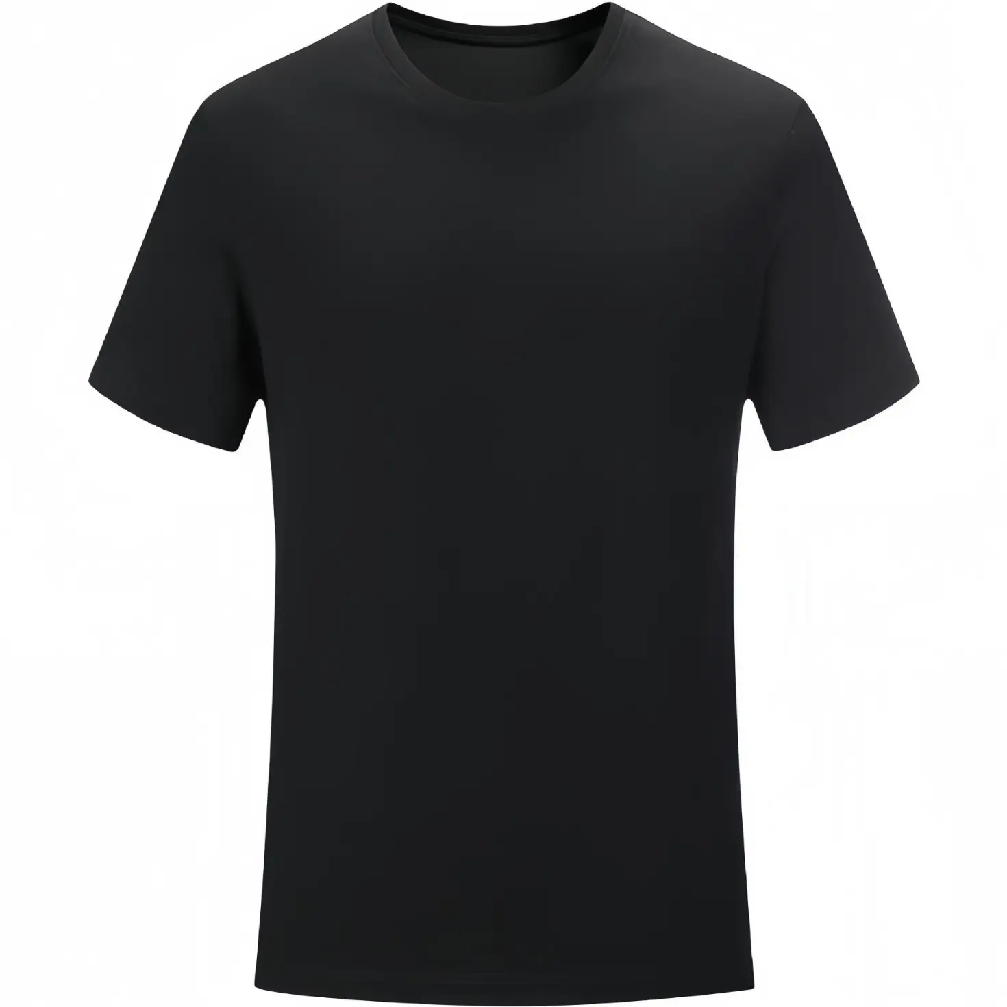 Men Red Cotton Summer T-Shirt Solid Color - Image 14