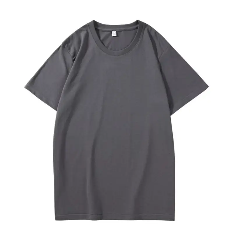 Men Red Cotton Summer T-Shirt Solid Color - Image 4