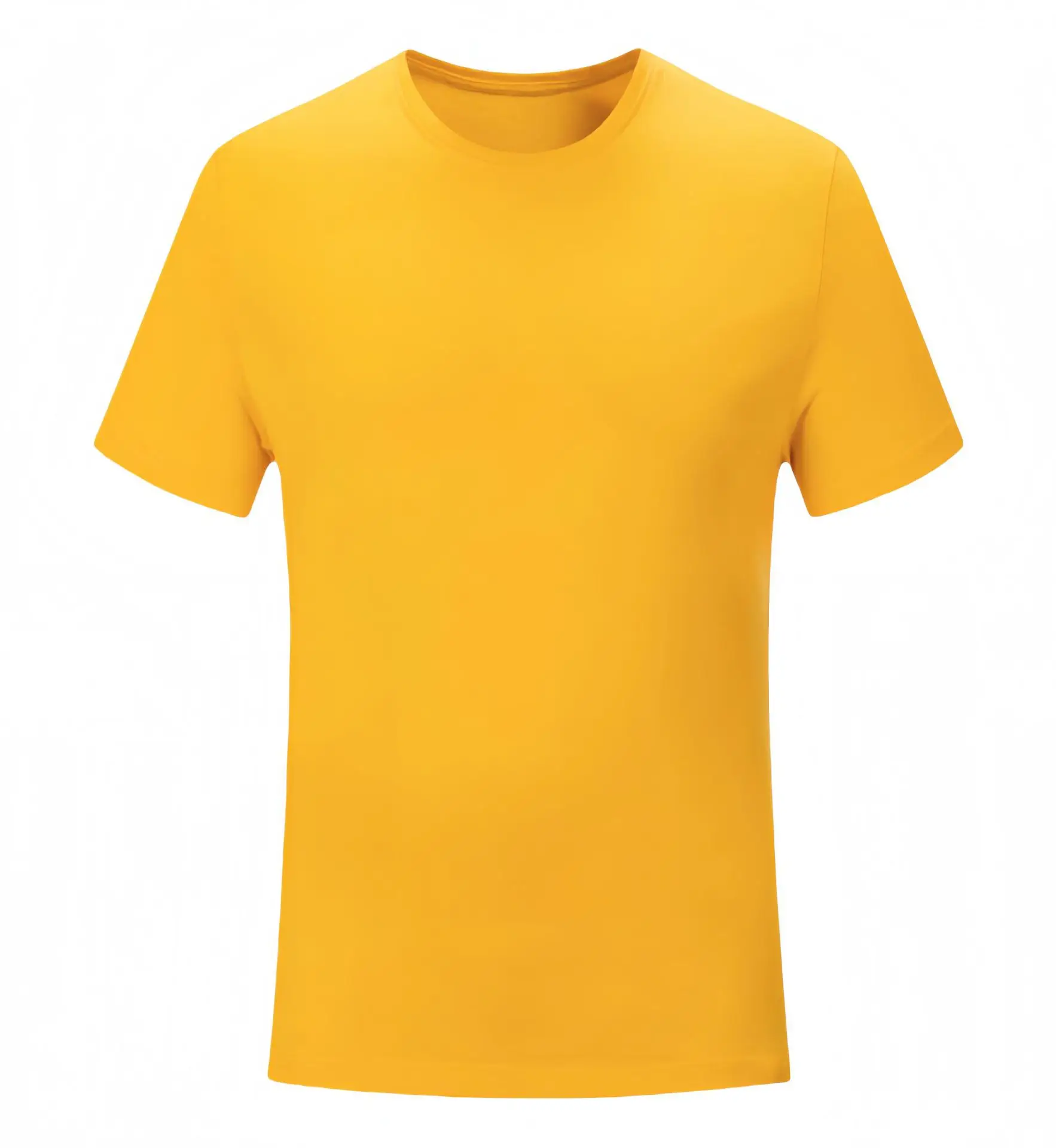 Men Red Cotton Summer T-Shirt Solid Color - Image 5