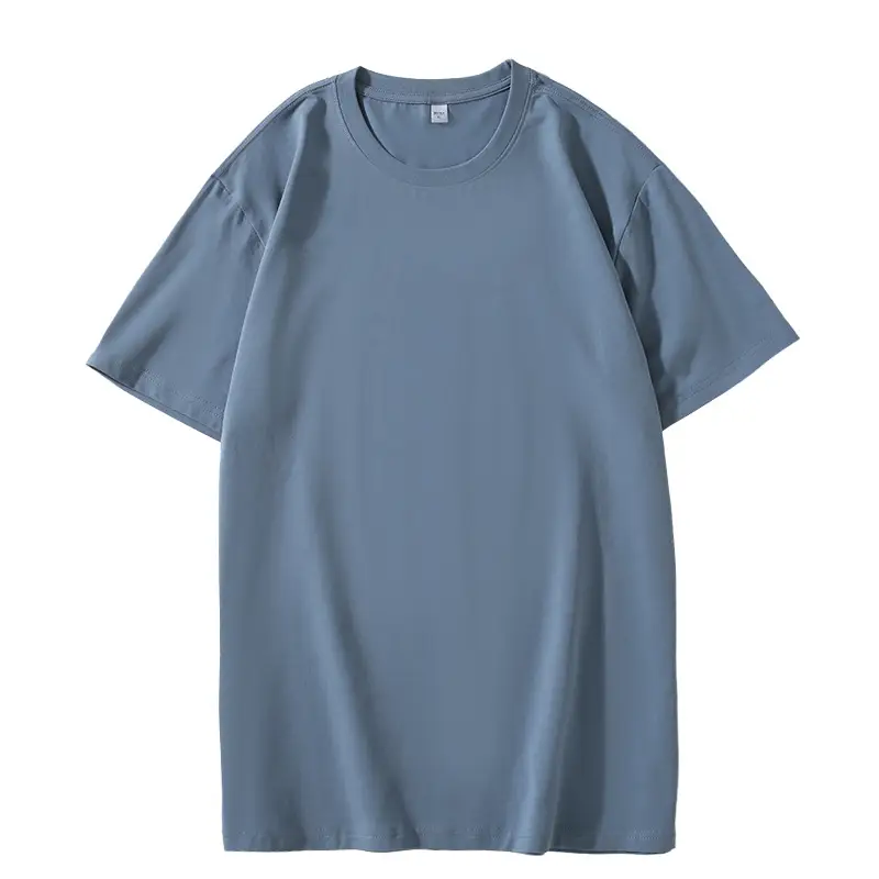 Men Red Cotton Summer T-Shirt Solid Color - Image 6