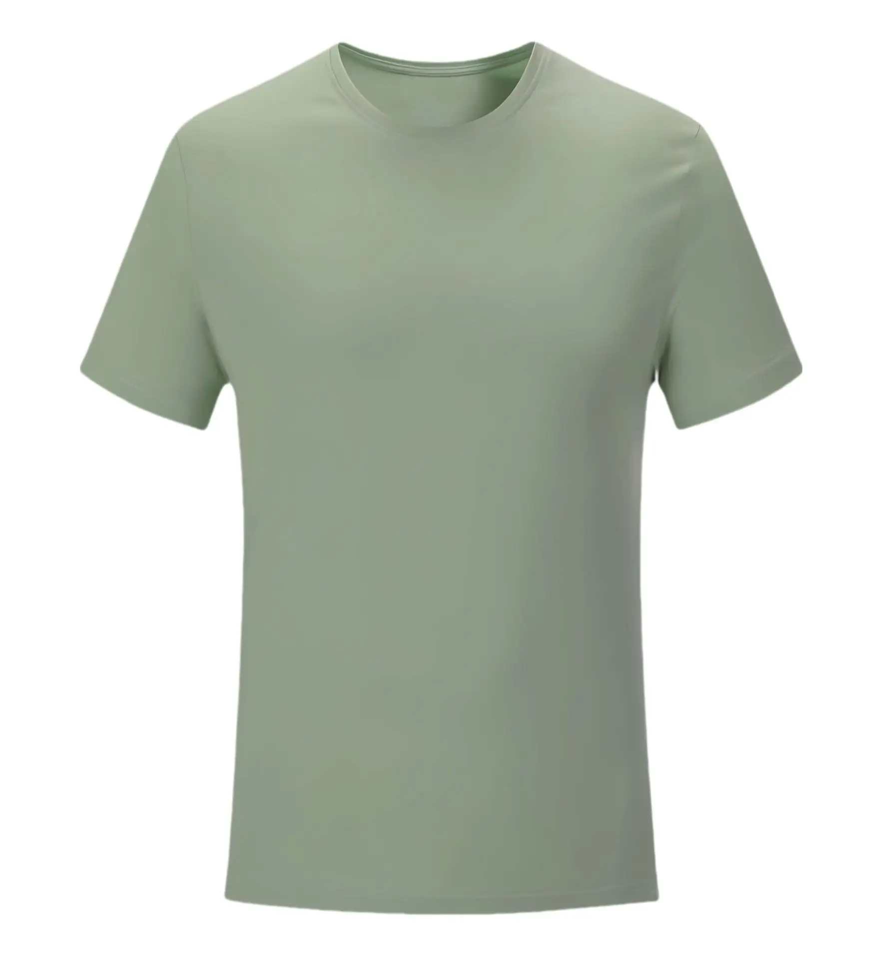 Men Red Cotton Summer T-Shirt Solid Color - Image 8