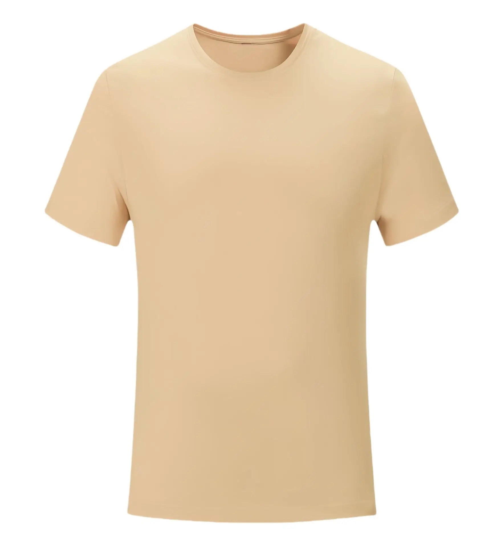 Men Red Cotton Summer T-Shirt Solid Color - Image 9